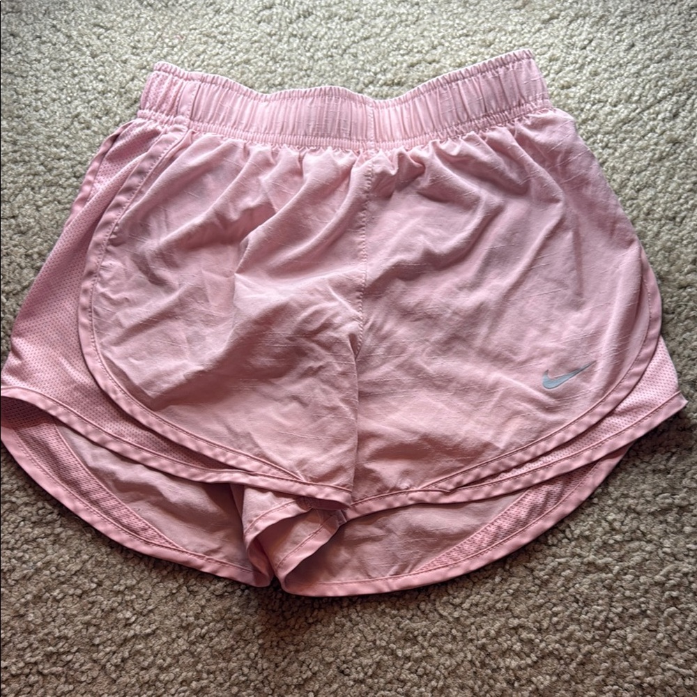 Nike Women's Soft Pink Athletic Shorts